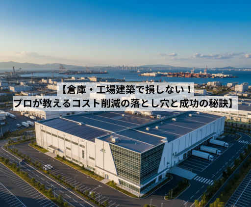 【倉庫・工場建築で損しない！プロが教えるコスト削減の落とし穴と成功の秘訣】