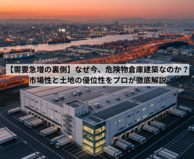 【需要急増の裏側】なぜ今、危険物倉庫建築なのか？<br>市場性と土地の優位性をプロが徹底解説