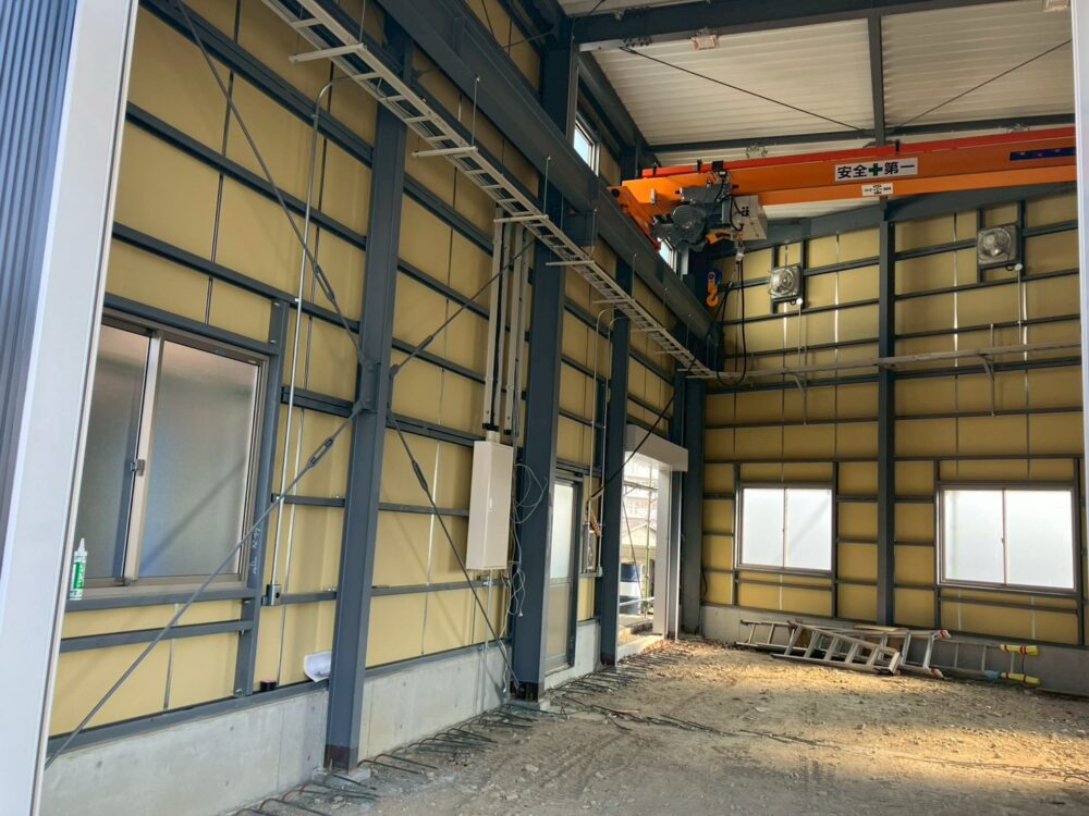 【施工中】恵精機様　新築倉庫03